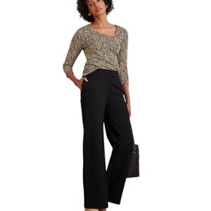 Soft Surroundings Wide Leg Pants Black